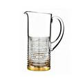 Waterford Circon Pitcher With Gold Band
